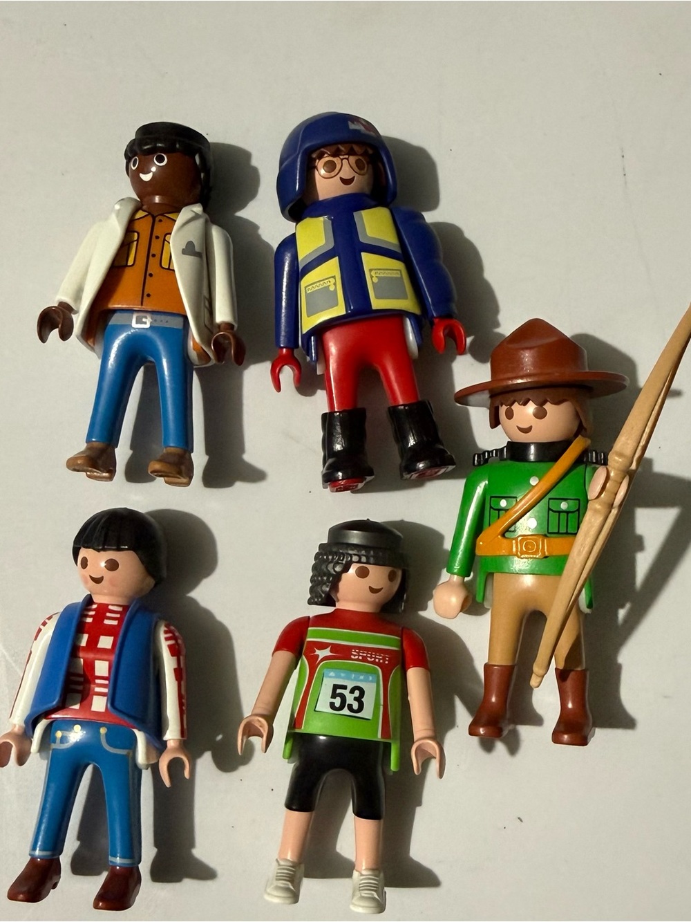 5 vintage playmobil figures